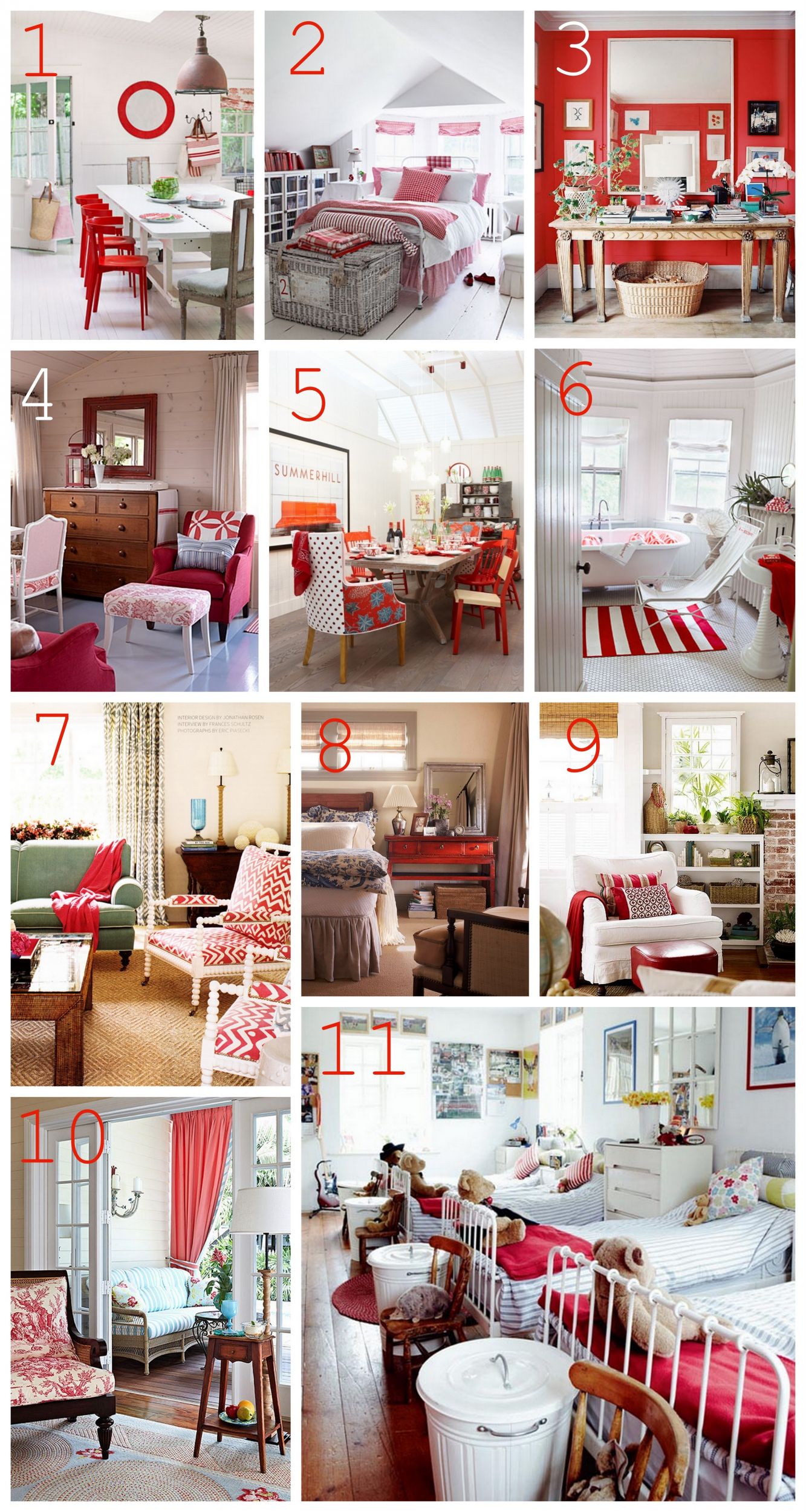 Decorating with Red | The Inspired Room