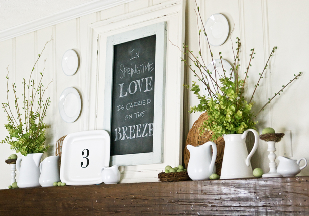 5 Spring Mantel Decorating Tips {Roundup}