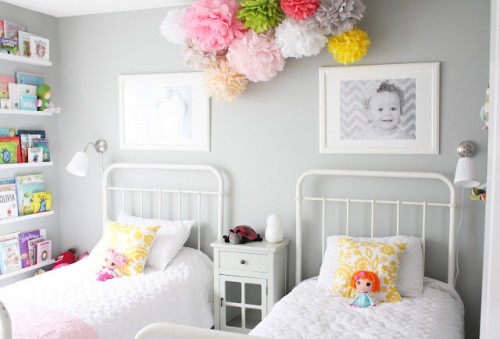Girls Bedroom for Two {Daffodil Designs}