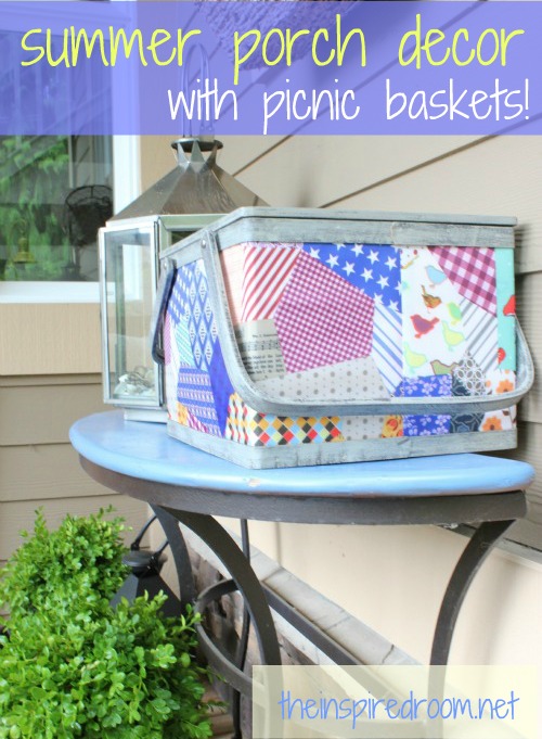 Summer Porch Decorating Idea: A Picnic Basket {Summer Giveaway!} 