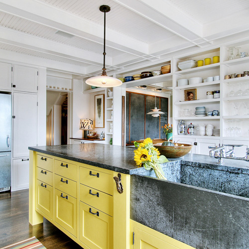 Yellow Kitchen Décor on Green Island - Soul & Lane