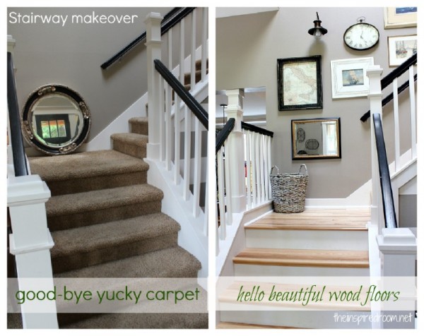 Staircase Makeover {New Wood Floors Update!}