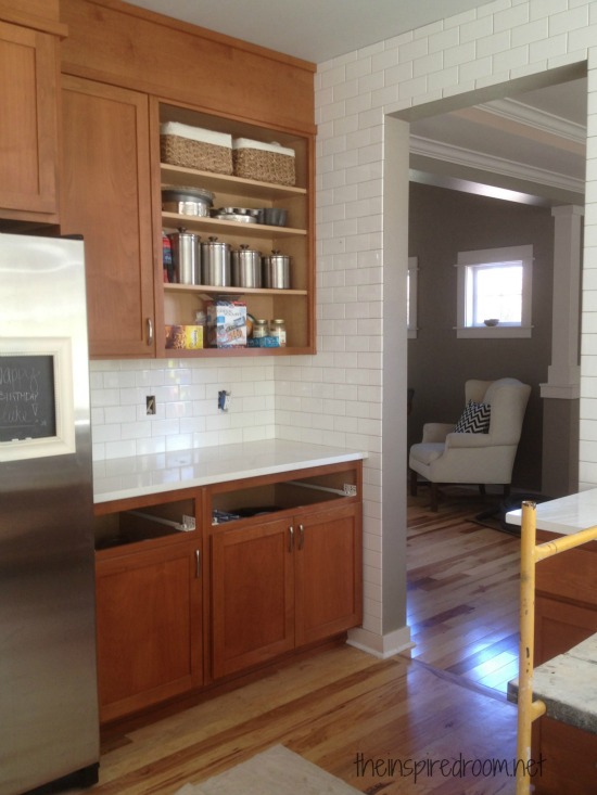 Kitchen Progress:: {Subway Tile and Counters}