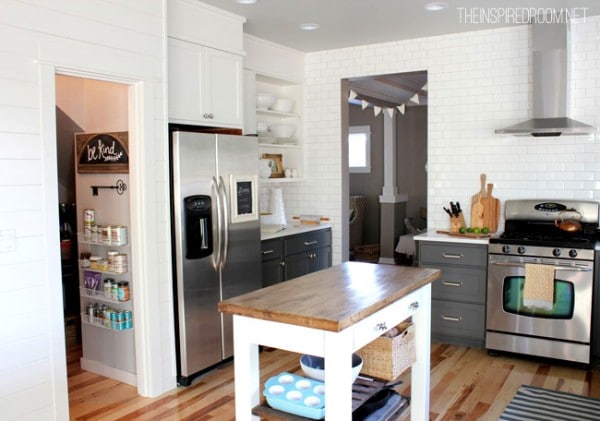 Filling in that Awkward Space Above the Cabinets {Kitchen Progress}