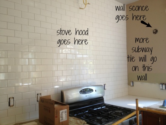 Kitchen Progress:: {Subway Tile and Counters}