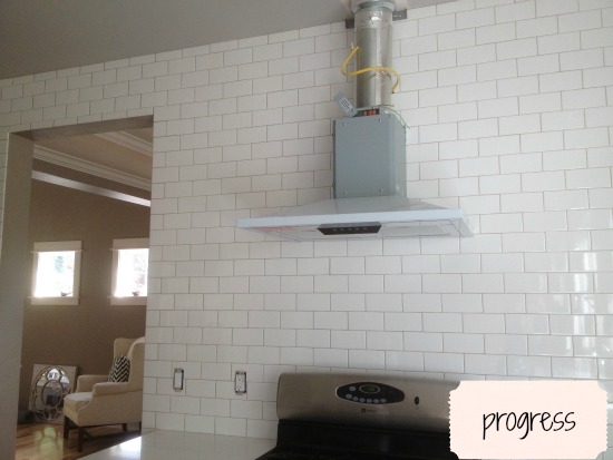 What Color is My Subway Tile Grout? {A Kitchen Remodel Progress Report!} -  The Inspired Room