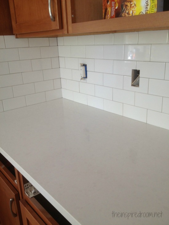 Kitchen Progress:: {Subway Tile and Counters}