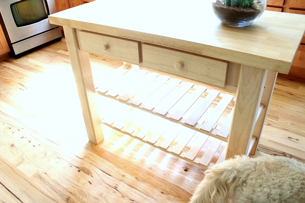 My Unfinished Kitchen Island {Creating Function & Beauty}