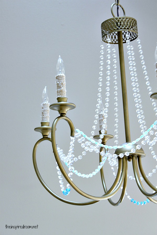 {Nesting in the Entry!} Creating Ambience with a Beaded Crystal Chandelier