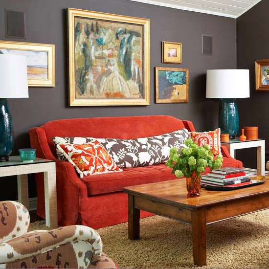 Cozy Decorating {Orange & Red}