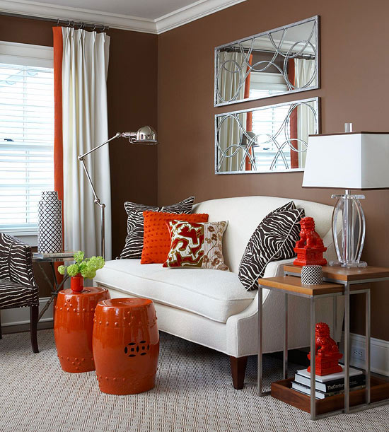 Cozy Decorating {Orange & Red}