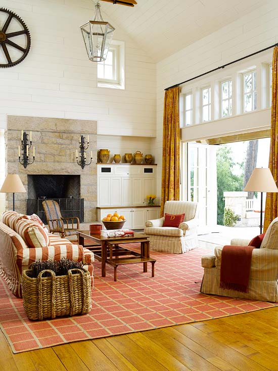 Cozy Decorating {Orange & Red}