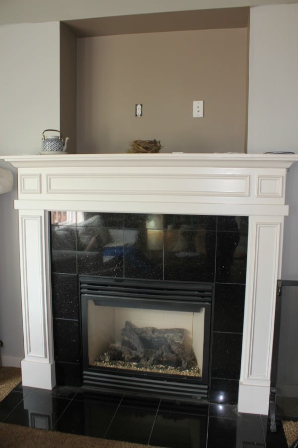 Fireplace Makeover {Before & After}