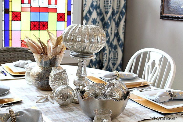 Silver & Gold Holiday Table