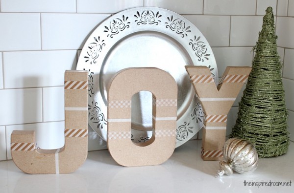 Christmas Joy with Simplicity {Cardboard Letters}