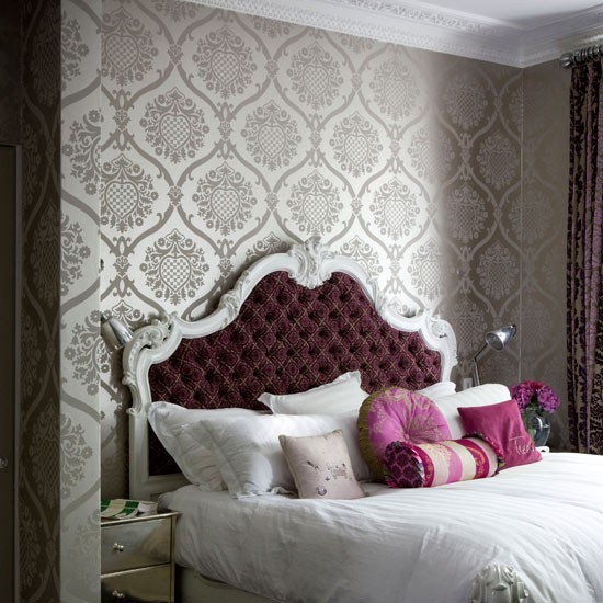 Wallpaper for the Bedroom {Behind the Bed}