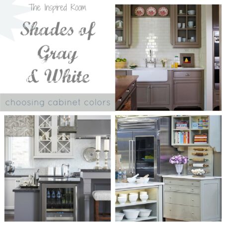 {Shades of Neutral} Gray & White Kitchens -- Choosing Cabinet Colors