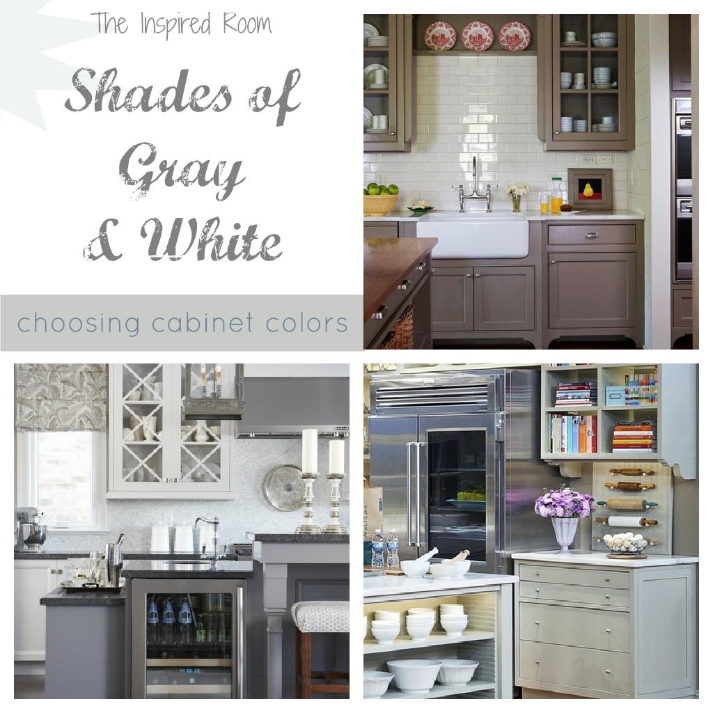 Shades Of Neutral Gray White Kitchens Choosing Cabinet Colors The Inspired Room