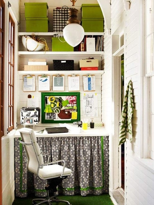 Small Space Home Office - The Inspired Room