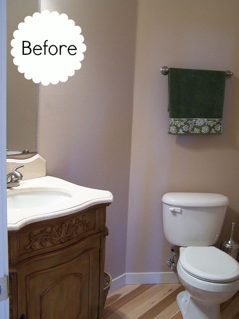 Powder Room, Take Two {2nd Budget Makeover REVEAL!} 