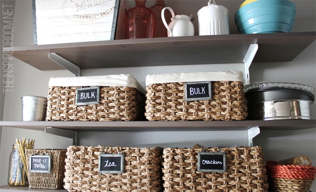 Practical + Cute Pantry Organization with Baskets - Organizing Moms