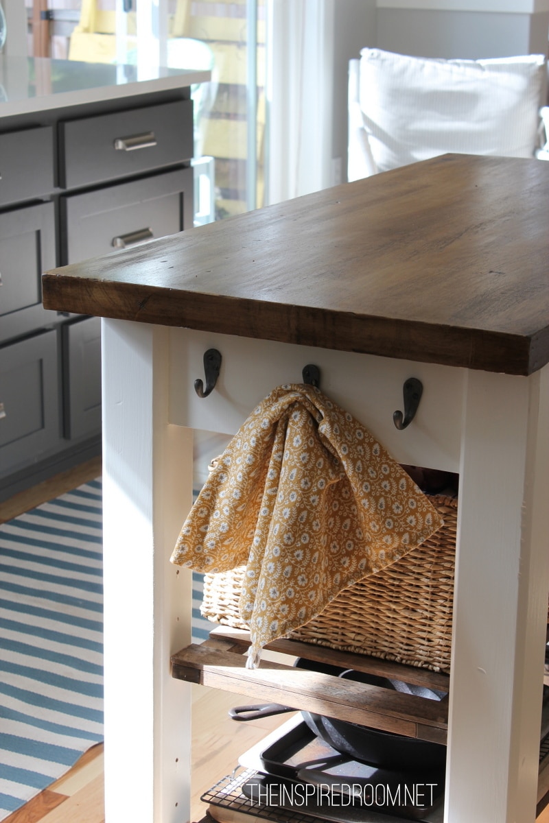 Diy Kitchen Island From New Unfinished Furniture To Antique The Inspired Room