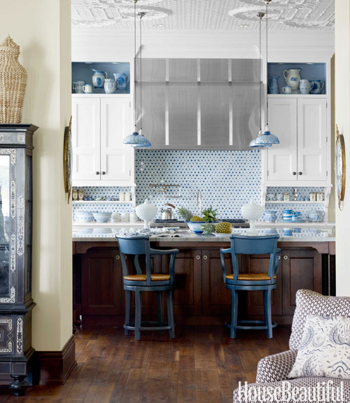  For the Love of Kitchens  Blue  White  Kitchen  The 