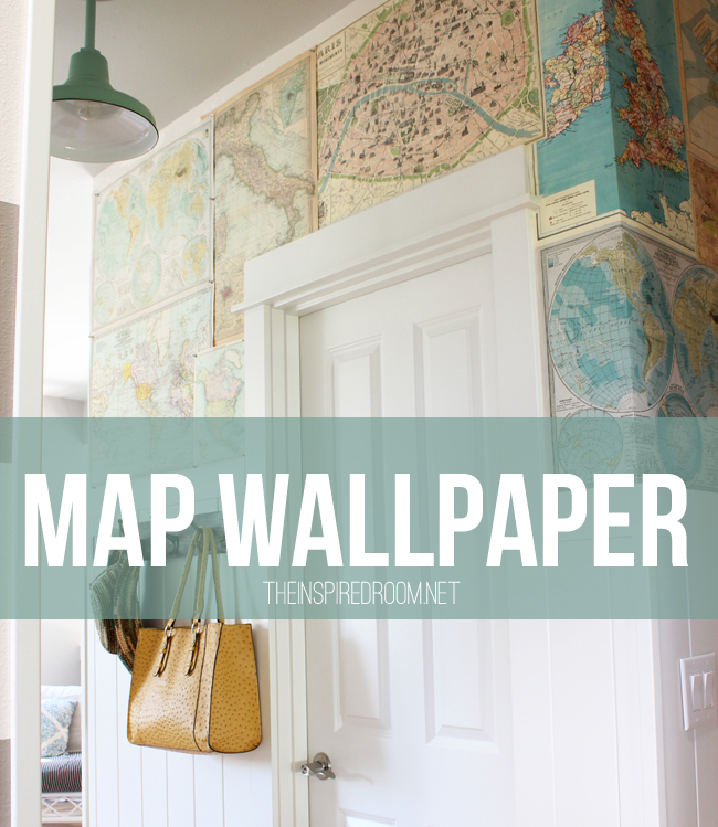 Giant VINTAGE World Map 9 Sizes of Wallpaper or Custom Wallpaper