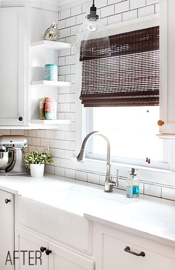 Classic White Subway Tile Kitchen {Seventh House on the Left}