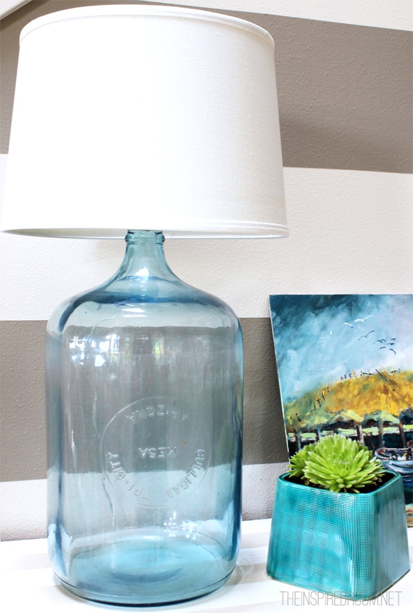 How to Make a Lamp {DIY Bottle Lamp}