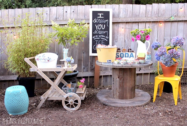 Backyard Ice Cream Party {Summer Fun}