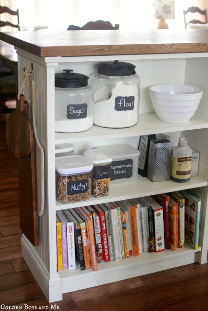 Diy Kitchen Cabinet Island Ikea Hack From A Bookshelf The