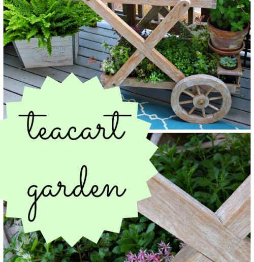Teacart Plant Stand {and a new finish on the deck!}