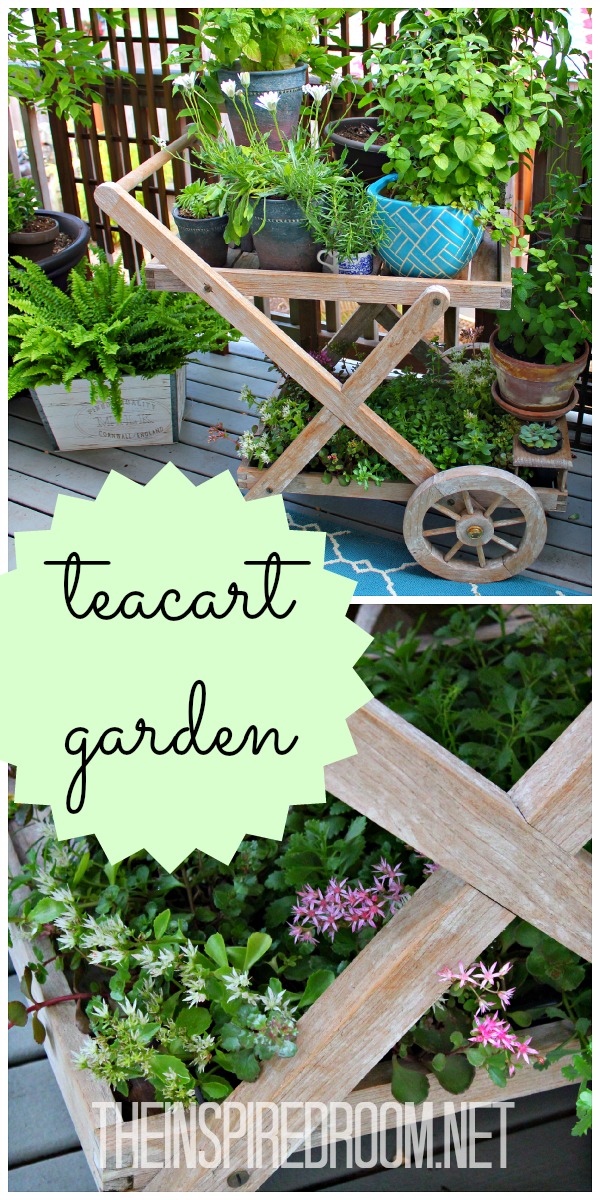 Teacart Plant Stand {and a new finish on the deck!}