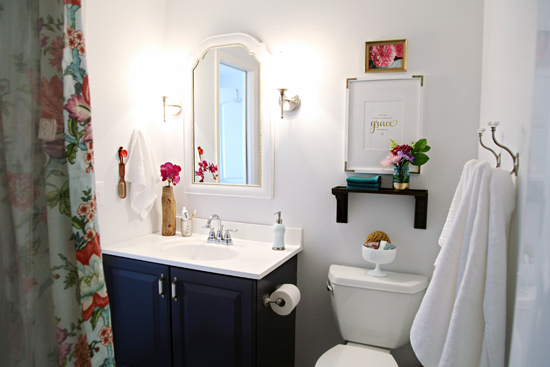 Inspired Rooms} Pretty Bathroom Makeover - The Inspired Room