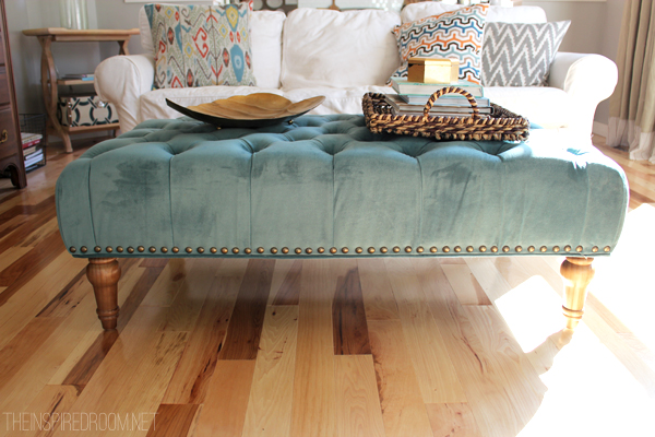 Tufted Ottoman for the Family Room