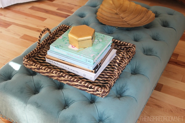 Tufted Ottoman for the Family Room