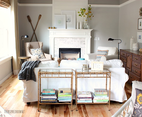 Cozy up for Fall in the Family Room {new updates!}