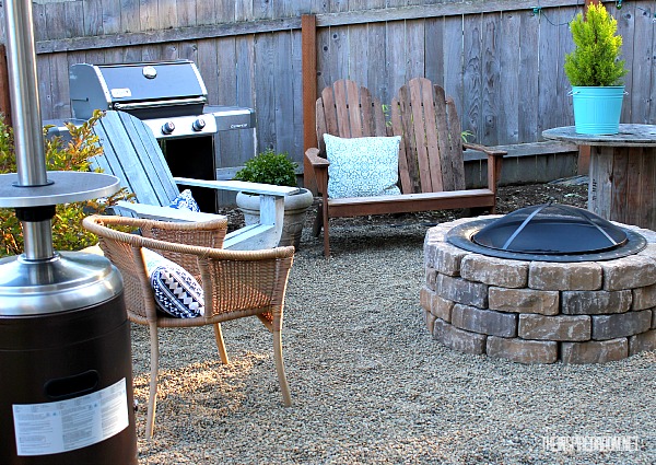 Easy DIY Firepit {Progress on the Fall Backyard Makeover Project!}