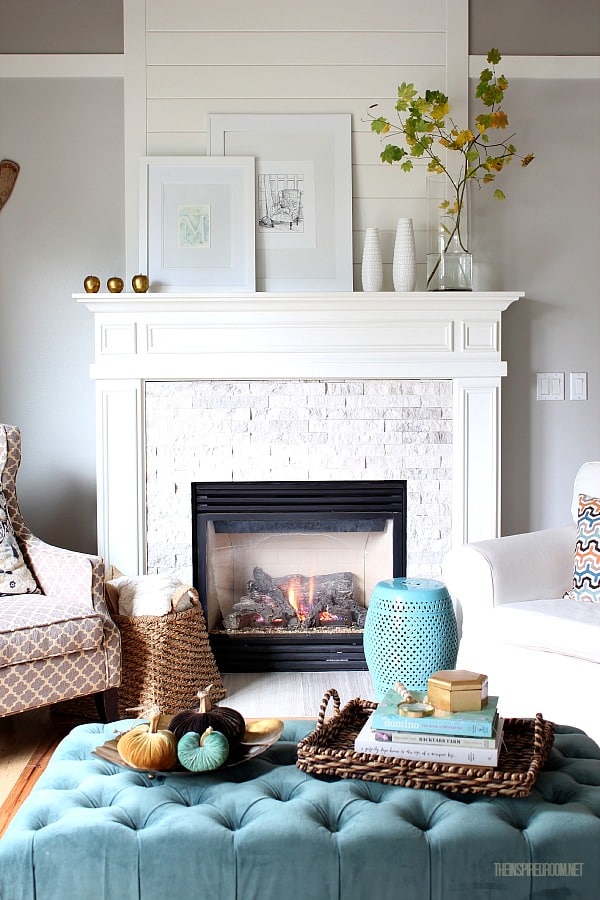 Cozy up for Fall in the Family Room {new updates!}