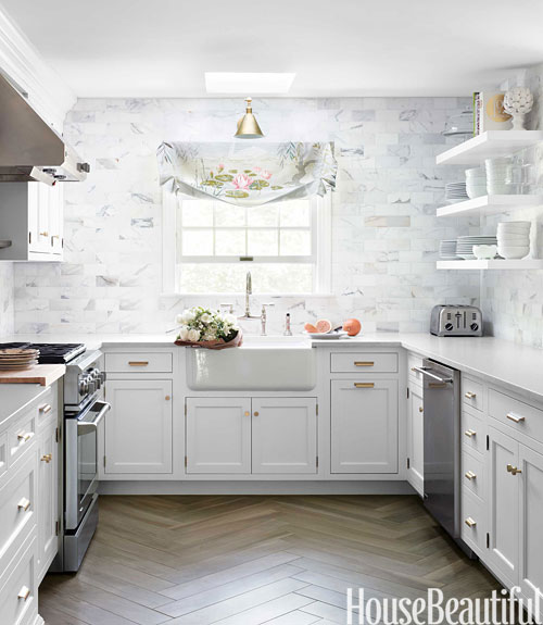 Beautiful White and Gray Kitchen