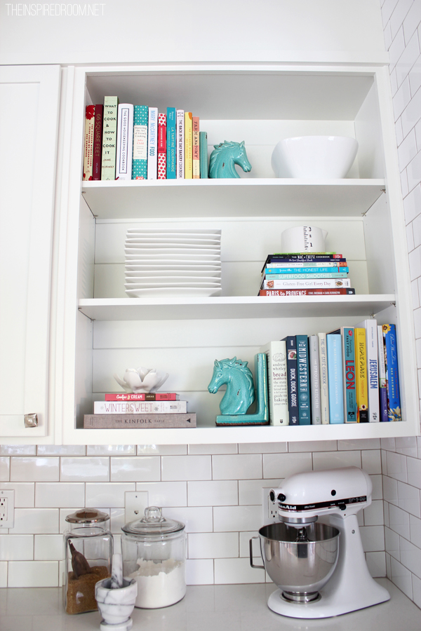 Cookbook Addiction Shelf Styling The Inspired Room   Cookbook Shelves 