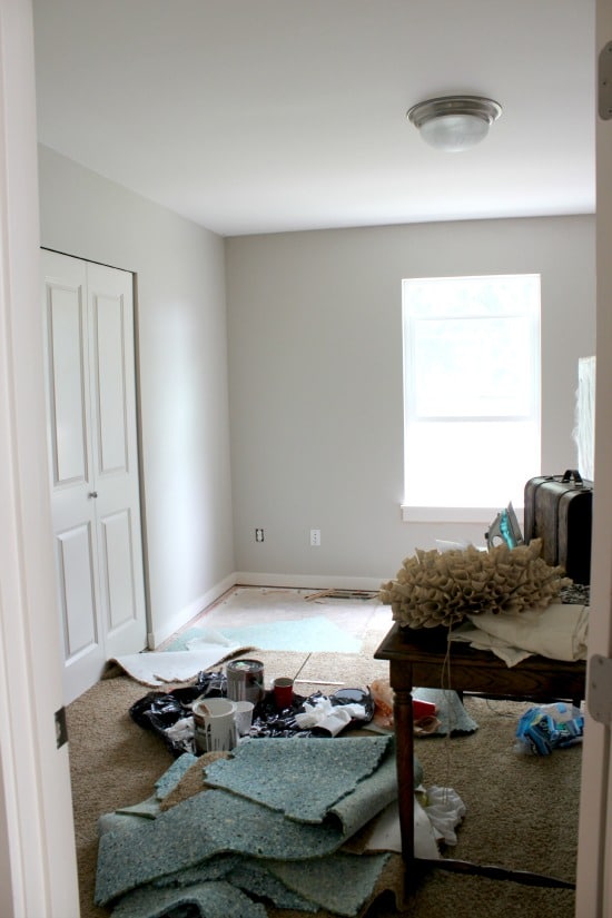 Our Cozy New Guest Room & Home Library with Three Target Threshold Bookshelves