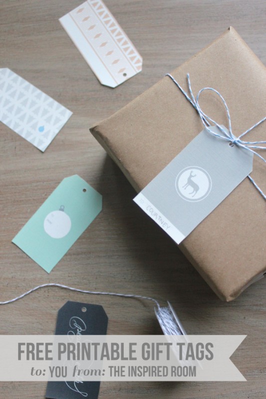{Adorable} Free Printable Gift Tags - The Inspired Room