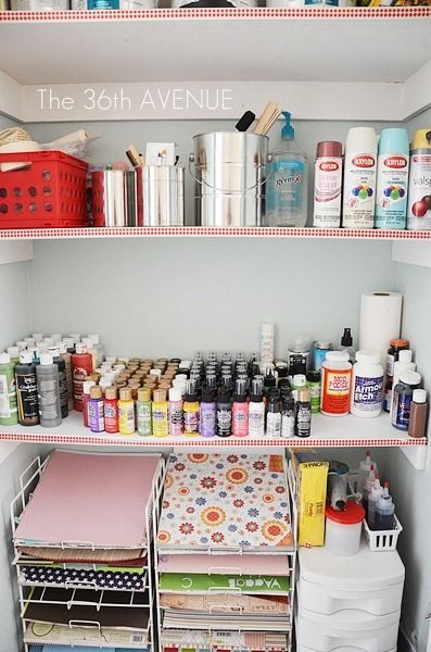 An Organized Craft Room