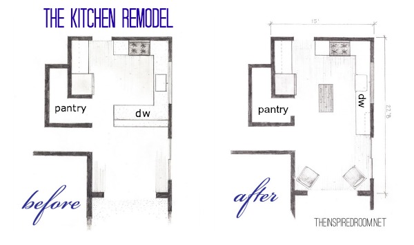 Interior Design Modern Kitchen Drawing Plan Stock Photo - Download Image  Now - Apartment, Architect, Architecture - iStock