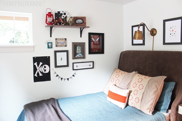 Teen Boy's Small Bedroom {An Update} 