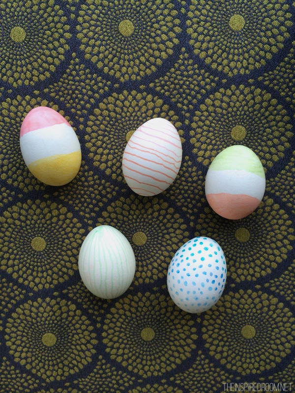 Marker Colored Easter Eggs