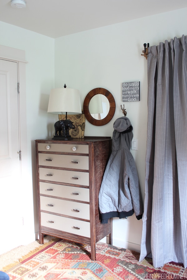 Teen Boy's Small Bedroom {An Update} 