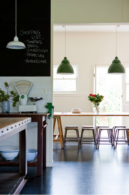 {Inspired By} Green Industrial Lights
